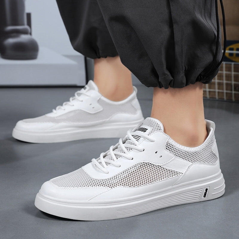 Men’s Hollow Mesh Casual Sneakers Breathable Shoes