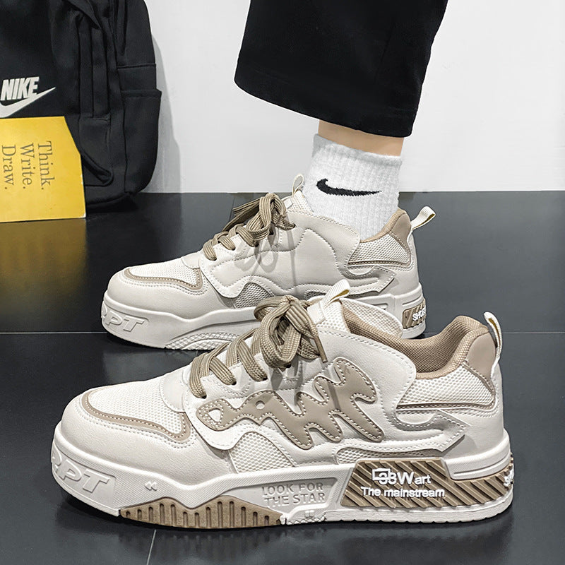 Men’s Thick Sole Korean Style Casual Sneakers