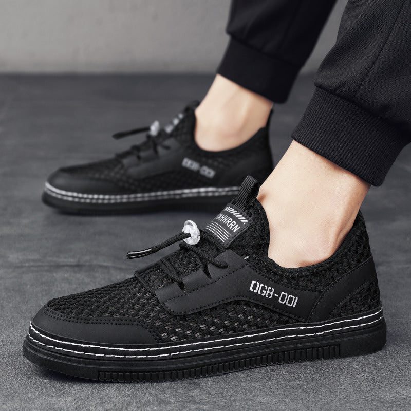 Men’s Hollow Mesh Breathable Casual Sneakers