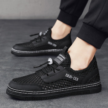 Men’s Hollow Mesh Breathable Casual Sneakers