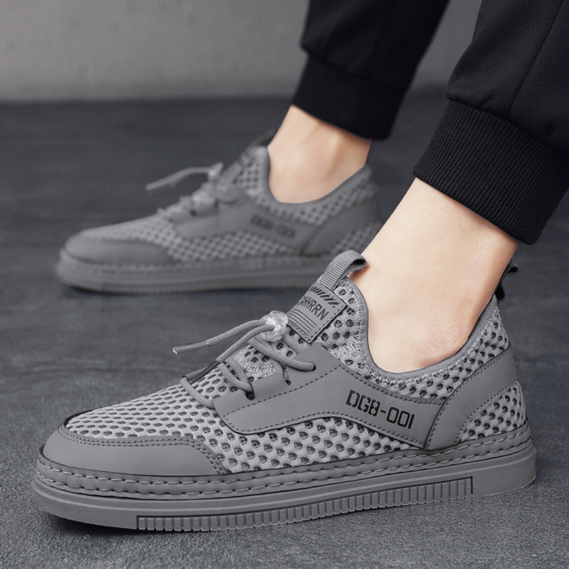 Men’s Hollow Mesh Breathable Casual Sneakers