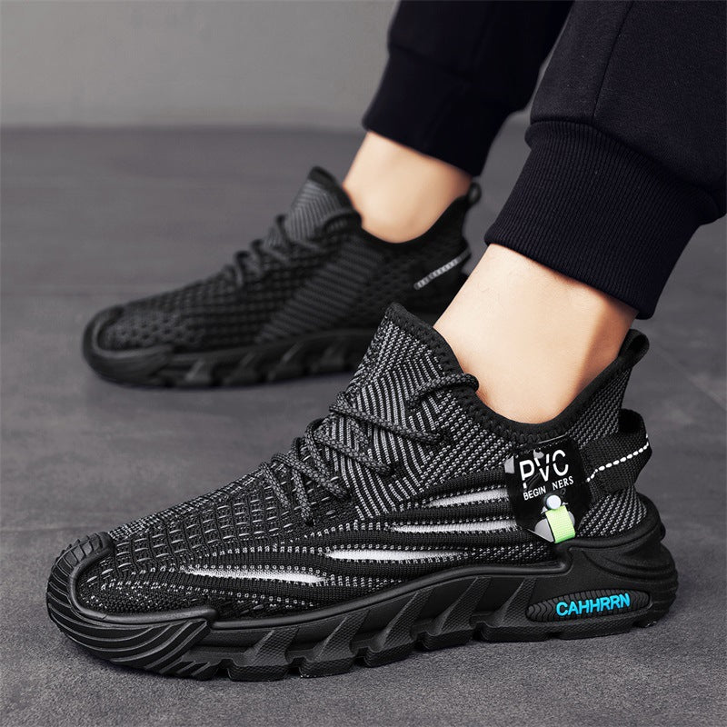 Men’s Fly Knit Mesh Casual Running Shoes Lightweight