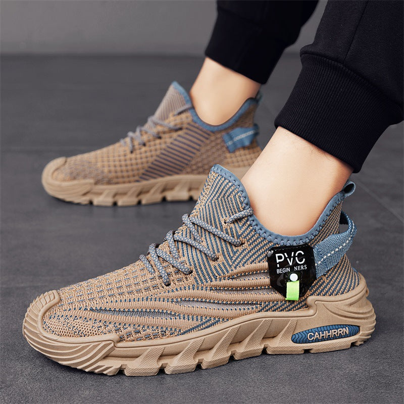 Men’s Fly Knit Mesh Casual Running Shoes Lightweight