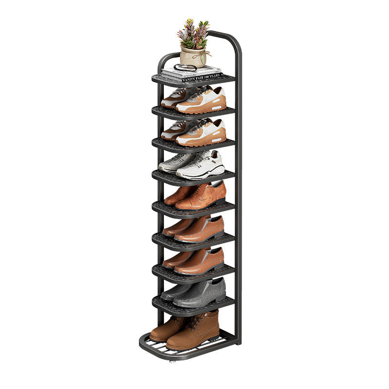 Slim Multi-Layer Folding Entryway Shoe Cabinet Rack