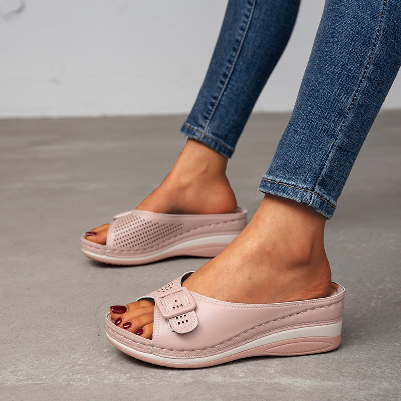 Women’s Platform Wedge Slippers Casual Summer Sandals