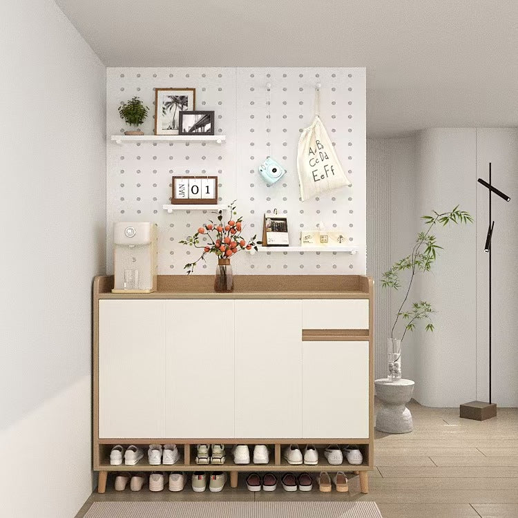 Solid Wood Entryway Shoe Cabinet with Indoor — 60-32-112