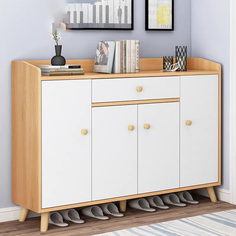 Modern Entryway Shoe Cabinet for Small Apartments — white