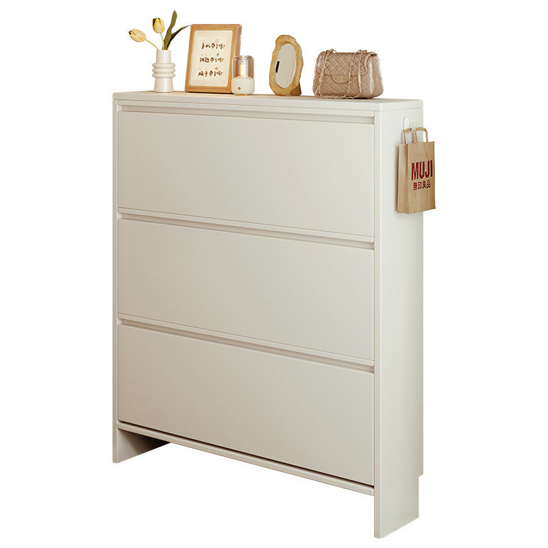 Ultra-Thin Solid Wood Flip Entryway Shoe Cabinet