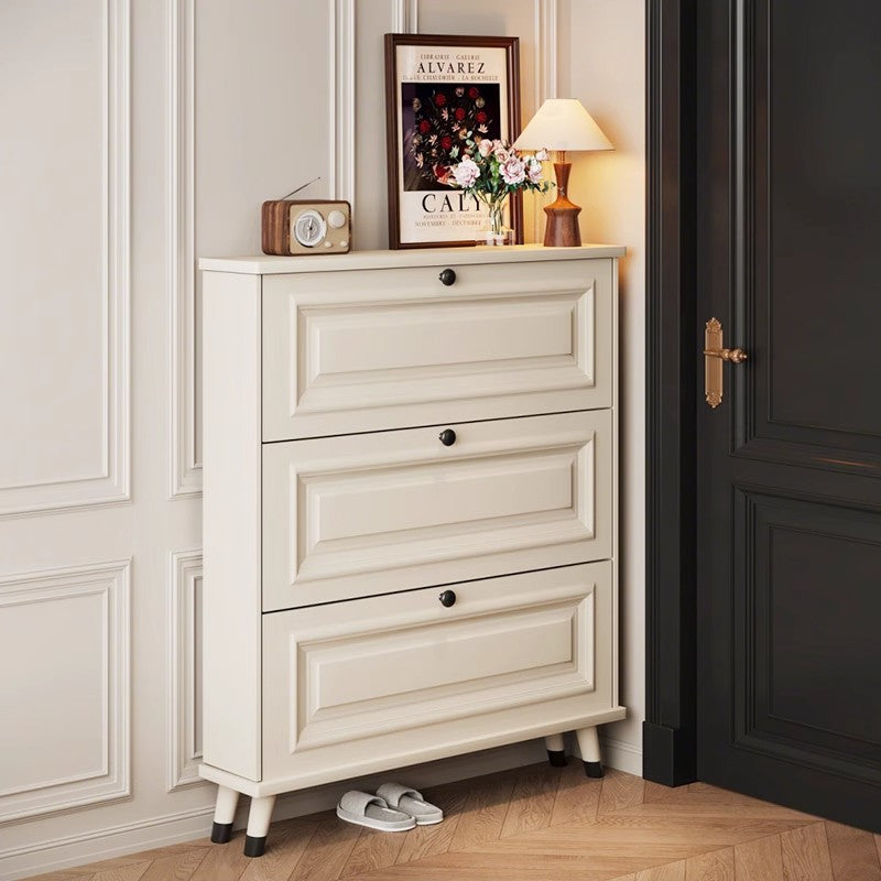 American Style Ultra-Thin Wall Entryway Shoe Cabinet — single-tier
