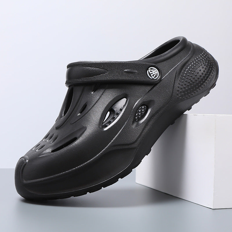Men's Closed Toe Summer Buckle Slippers
