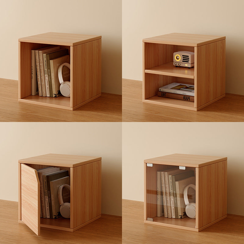 Modular Desktop Storage Cabinet with Door Bookcase — with door white