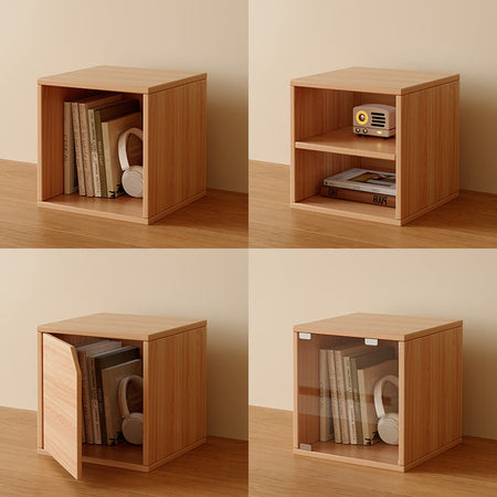 Modular Desktop Storage Cabinet with Door Bookcase — with door white