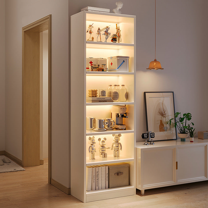 Floor-to-Ceiling Living Room Corner Bookshelf Storage Rack — wood