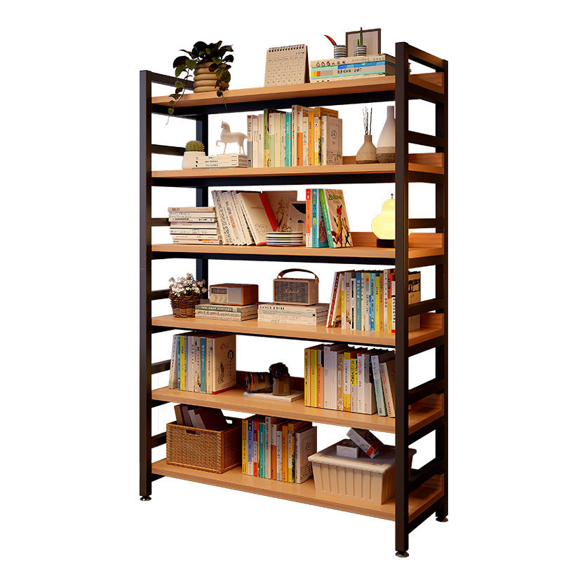 Floor-Standing Wall-Integrated Living Room Bookshelf