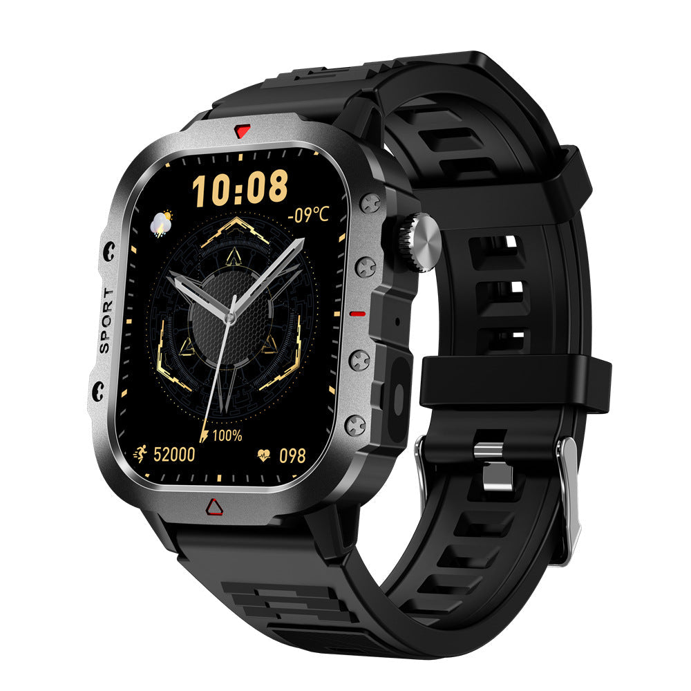 JH11 Smart Watch with Wireless Charging & Health Tracking Outdoor – Black