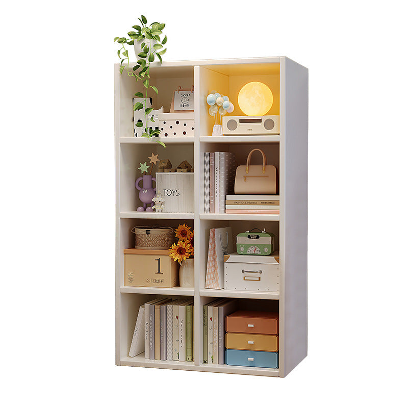 Wall-Side Multi-Layer Floor Bookshelf Storage Cabinet