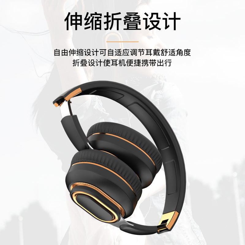 H7 Foldable Bluetooth Headset with Deep Bass for Gaming