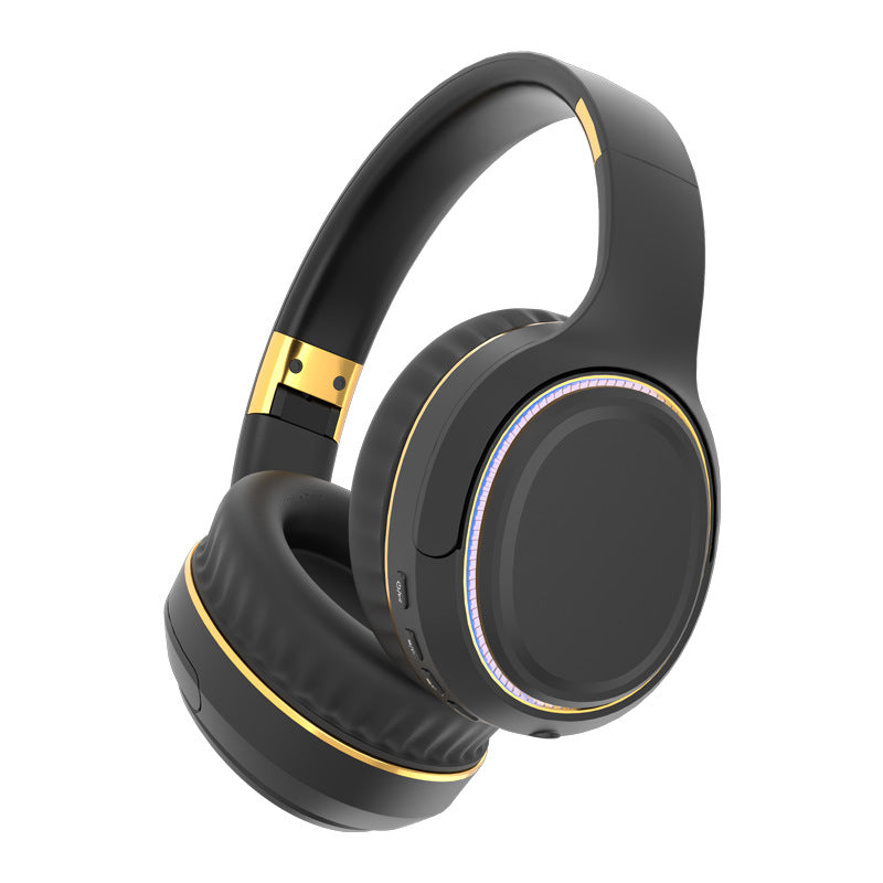 H6 Over-Ear Bluetooth Wireless Gaming Headphones, Foldable Mic – Black