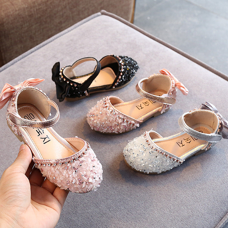 Black girls summer sandals with comfortable and breathable design for outdoor wear