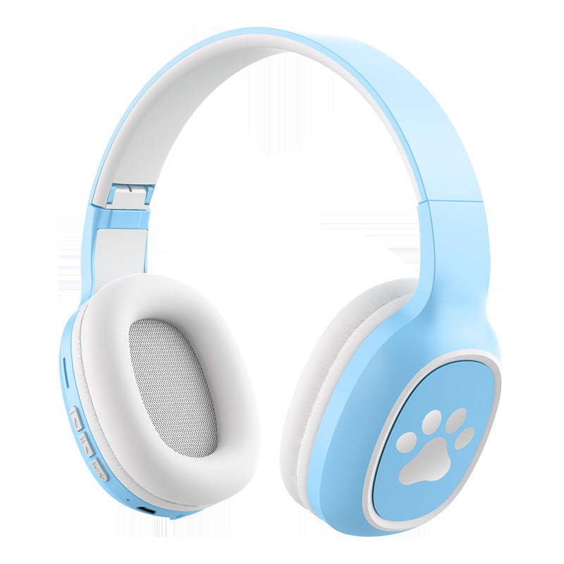 Wireless Bluetooth Over-Ear Foldable Earphones Long Battery Life – Black