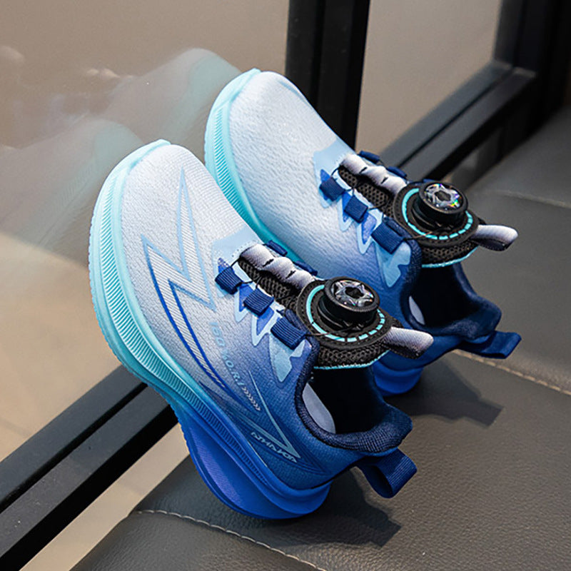 Boys’ Breathable Mesh Sneakers – Anti-Slip Running Shoes