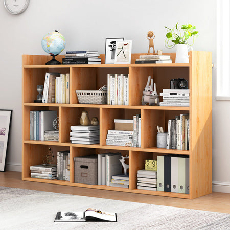 Bay Window Multi-Functional Bookshelf Storage Cabinet — white