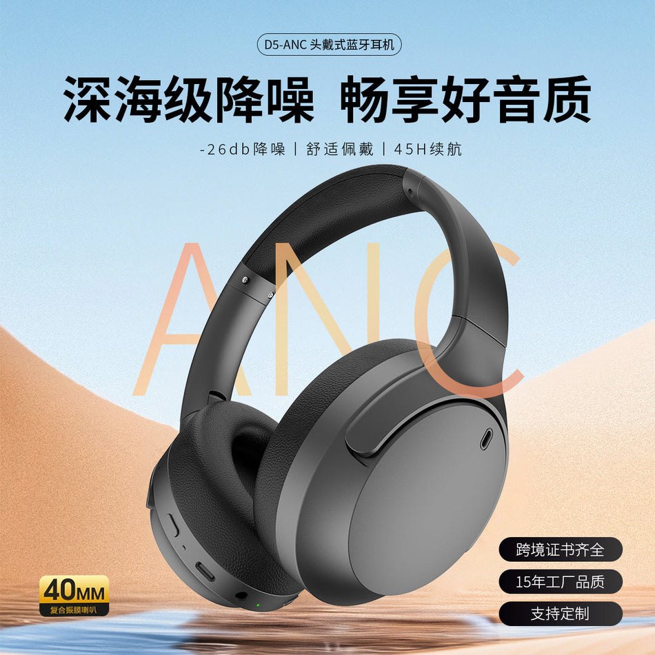 Bluetooth 5.4 Head-Mounted Headset