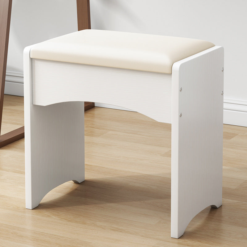 Minimal Makeup Stool for Bedroom Dressing Table — white