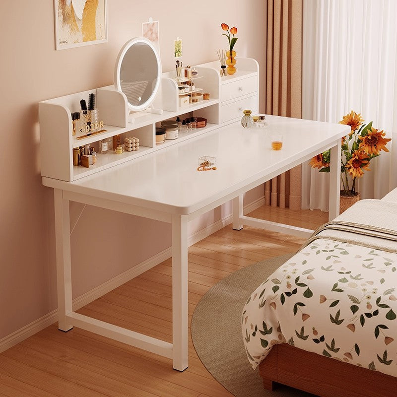 Modern 2-in-1 Dressing Table and Computer Desk — white