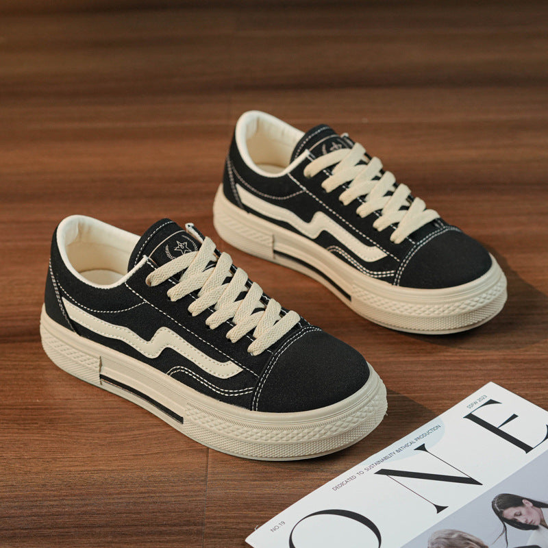 Women’s Breathable Canvas Sneakers Casual Flat Shoes
