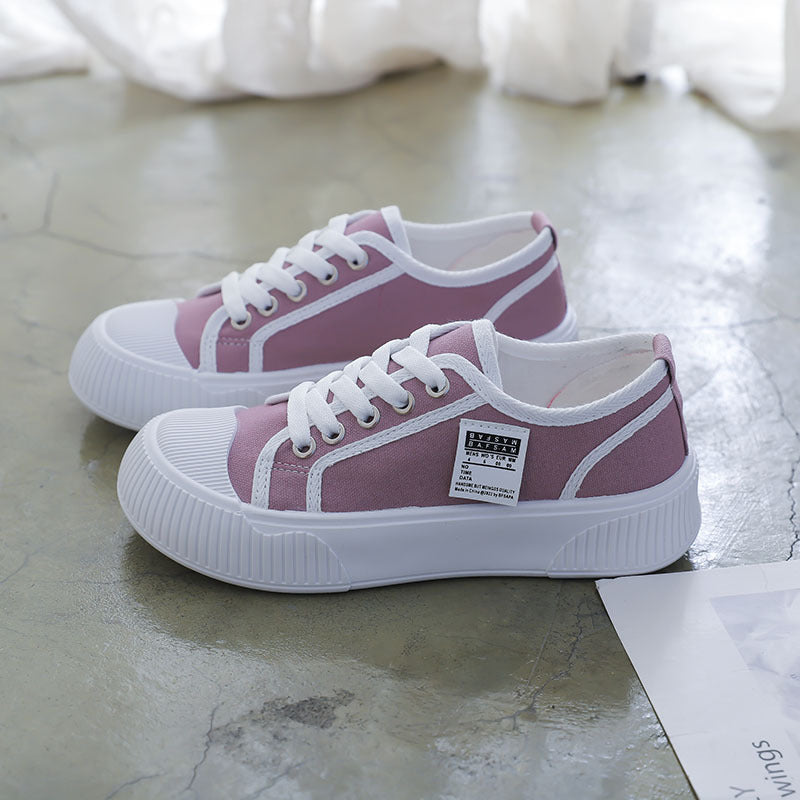 Women’s Thick Sole Biscuit Shoes Korean Style Casual Sneakers