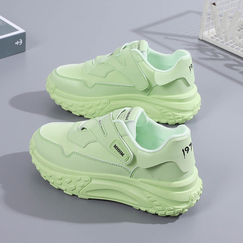 Women’s Velcro Soft Sole Casual Leather Sneakers