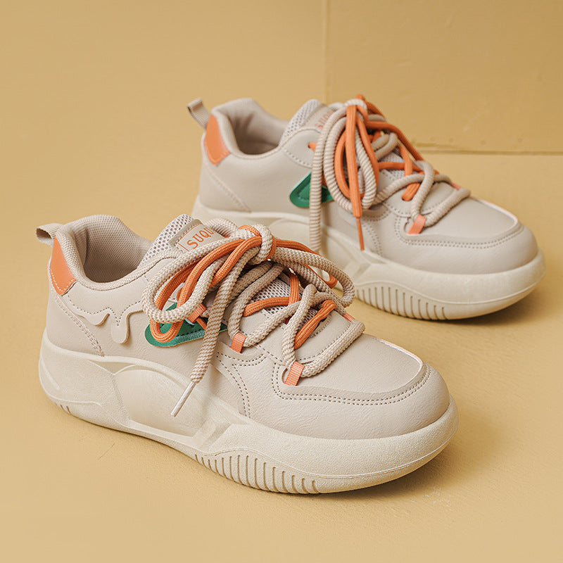 Women’s Dad Sneakers Korean Style Color-Block Casual Shoes