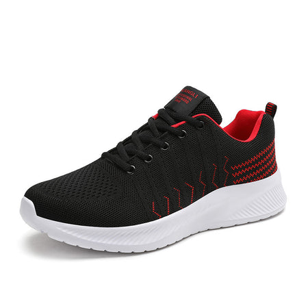 All Black men's sneakers - casual athletic shoes with cushioned comfortable sole