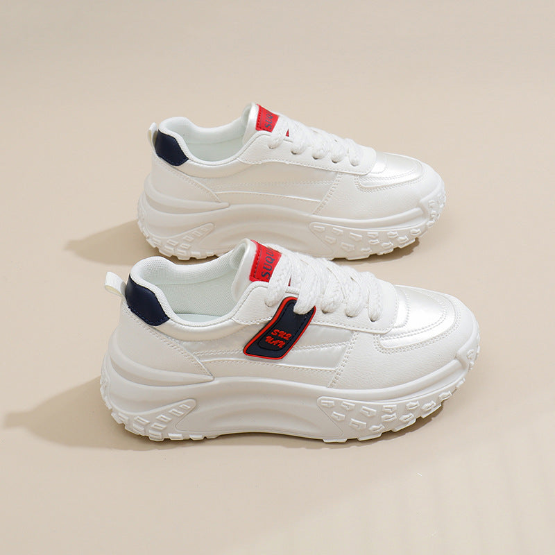 Women’s Korean Style Dad Sneakers Thick Sole Casual Shoes