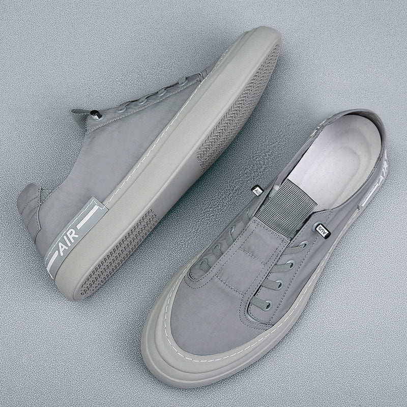 Men’s Slip-On Shoes – Korean Style Breathable Ice Silk Casual