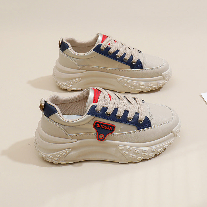 Women’s Thick Sole Dad Sneakers Korean Style Casual Shoes