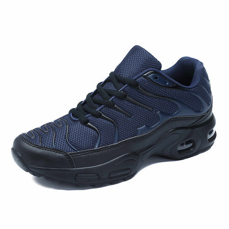 Red men's sneakers - casual athletic shoes with cushioned comfortable sole