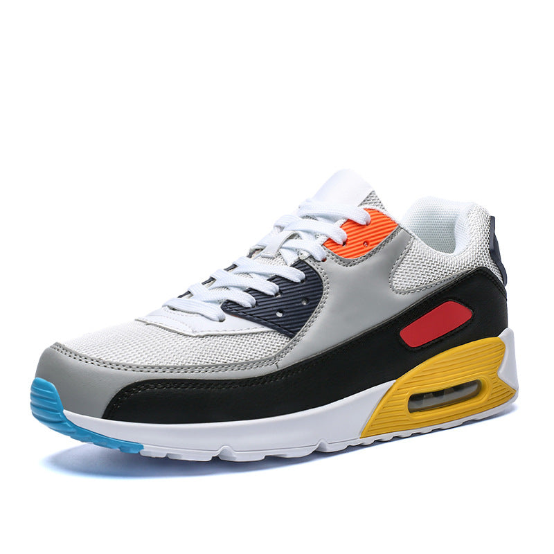 All White men's sneakers - casual athletic shoes with cushioned comfortable sole