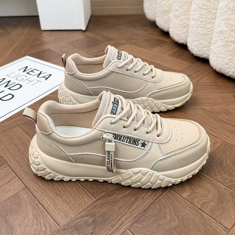 Women’s Korean Style Dad Sneakers Thick Sole Casual Shoes