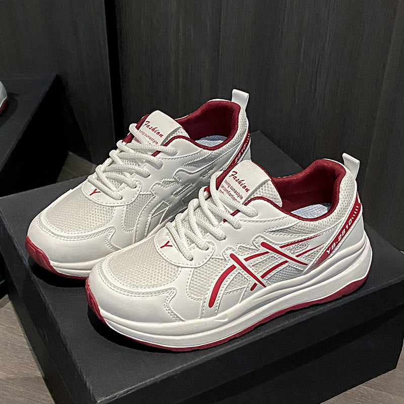 Women’s Thick Sole Dad Sneakers Breathable Casual Shoes