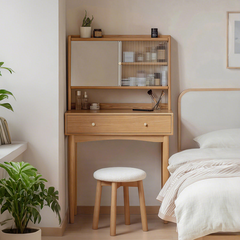 Solid Wood Minimalist Dressing Table for Small — 55cm table stand