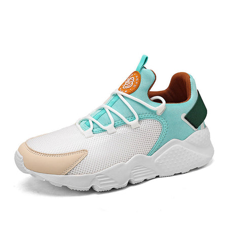 Black men's athletic shoes - training sports shoes with supportive breathable design