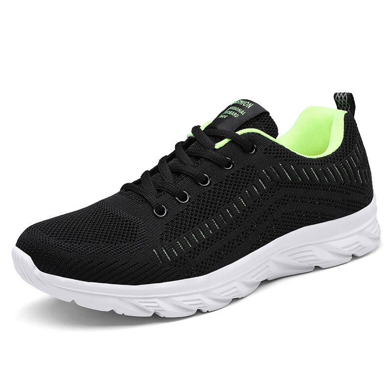 All Black men's sneakers - casual athletic shoes with cushioned comfortable sole