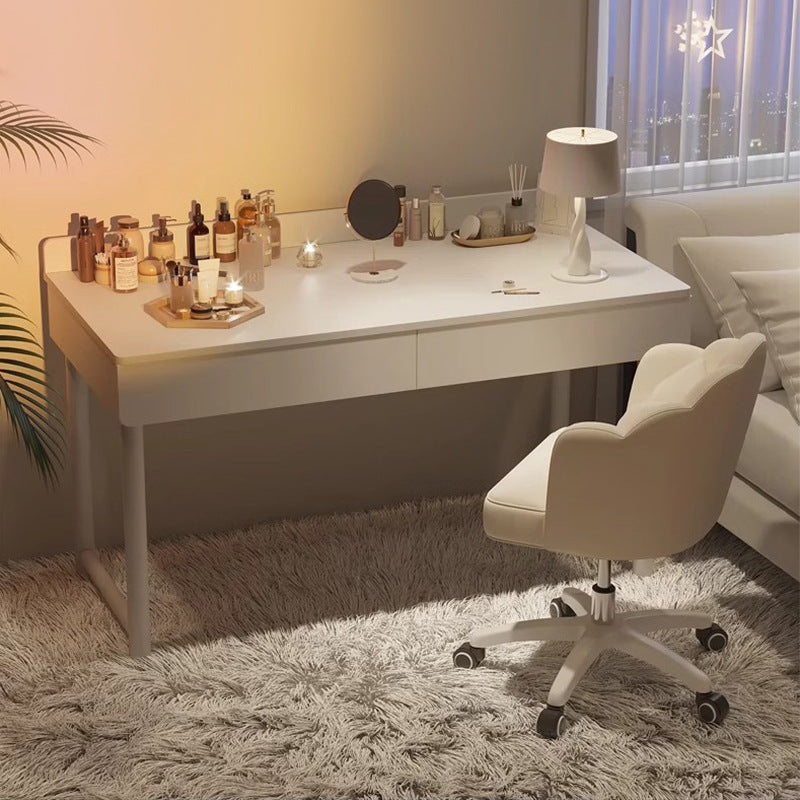 Modern 2-in-1 Dressing Table and Student Computer — white