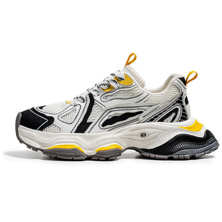 Tj-Yh988 Black men's sneakers - casual athletic shoes with cushioned comfortable sole