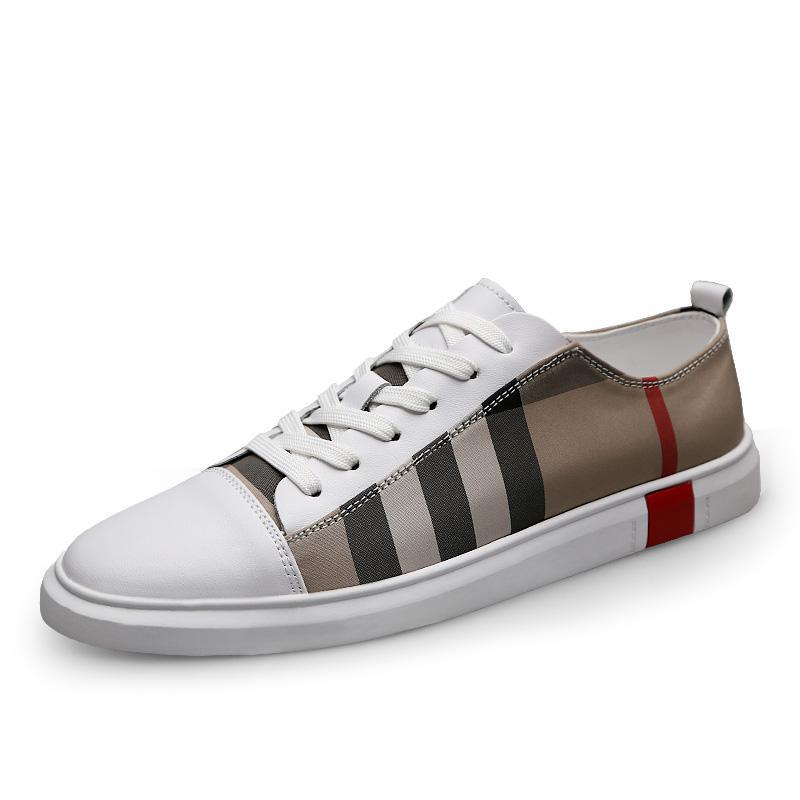 Men’s Microfiber Leather Sneakers – Lightweight Business Casual