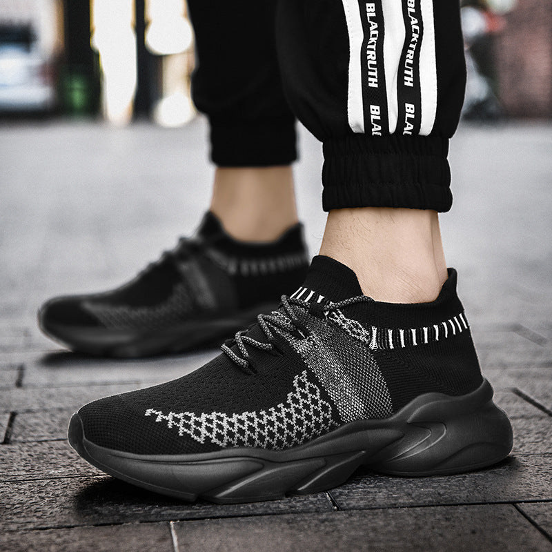 Men’s Flyknit Sock Sneakers – Lightweight Running Casual Shoes