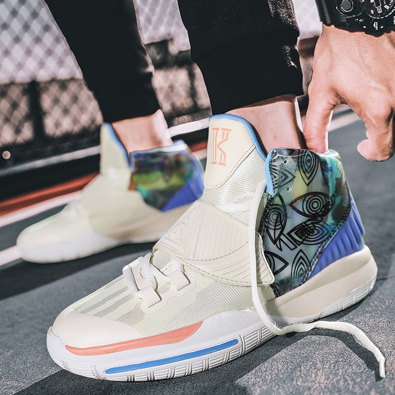 Men’s Mid-Top Basketball Sneakers – Youth Training Couple Shoes