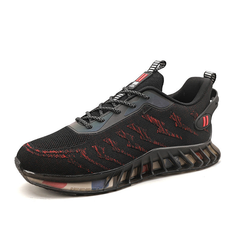 Men’s Flyknit Low-Top Sneakers – Breathable Korean Style Running Shoes